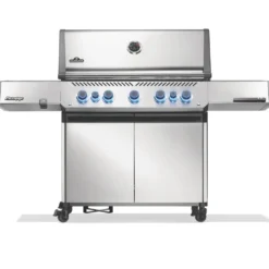 Barbecue gaz inox Napoléon Prestige 665 - 188 x 66 x 129,5 cm