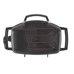 Barbecue électrique nomade Travel Q coloris noir Napoléon - 74 x 74 x 38 cm