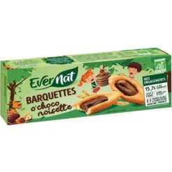 Barquettes O’Choco Noisette bio Evernat- 120 g