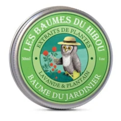 Baume du jardinier bio lavande et plantain Les Baumes du Hibou - 30 ml