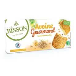 Biscuits avoine gourmand bio Bisson - 133 g