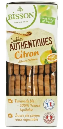 Biscuits sablés authentiques au citron - 183 gr