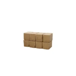Bois de chauffage compressé - lot de 8 bûches pavés Cubix