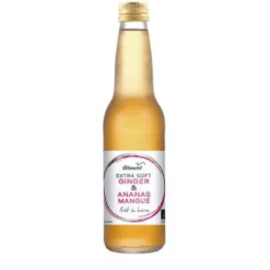 Boisson Extra Soft Ginger ananas mangue Bio en bouteille de verre Vitamont - 33 cl