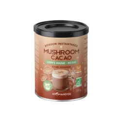 Boisson instantanée Mushroom cacao bio Lion’s mane Aromandise - 170 g