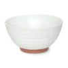 Bol à ramen blanc et terra cotta Médard de Noblat Fuji - Ø 17,8 x H 9,2 cm
