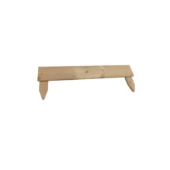 Bordure droite de jardin coloris marron en bois - 75 x 15 cm