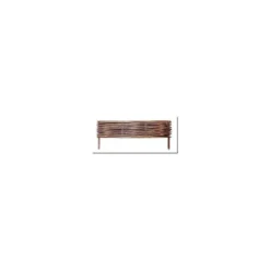 Bordure en osier brun 100 cm