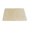 Bordure plate hexagonale en béton beige Hairie Grandon - 23/30 x 15 cm