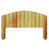 Bordure rigide ½ rondin arc pin séché Robin - L 55 x H 15 cm
