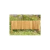 Bordure rigide 1/2 rondin vertical mélèze huilé 100 x 20 cm