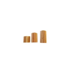 Bordure rouleau ½ rondin en bois de mélèze naturel certifié FSC® naturel huilé Robin Hood - 150 x 20 cm