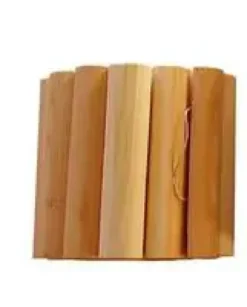 Bordure rouleau ½ rondin en bois de mélèze naturel certifié FSC® naturel huilé Robin Hood - 150 x 20 cm