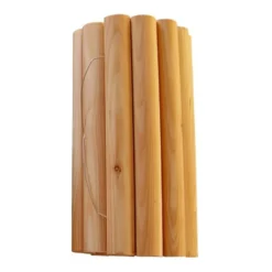 Bordure Rouleau 1/2 rondin mélèze 40 x 150 cm