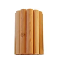 Bordure rouleau, 1/2 rondins en pin séché Robin S.A.R.L. - 150 x 30 cm