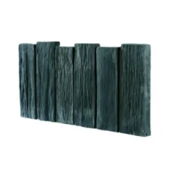 Bordurette haute en béton coulé anthracite aspect schiste Hairie Grandon - 50 x 2,8 x 26 cm