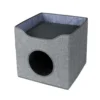 Boîte à chat coloris gris Wouapy La Terrasse - 39 x 39 x 38 cm