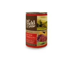Boîte de pâtée pour chien au bœuf, potiron et pois Sam's Field - 400 g