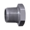 Bouchon mâle à visser en pvc filetage 15 x 21 mm