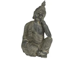 Bouddha extérieur coloris noir - 27 x 23,5 cm