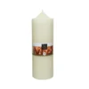 Bougie cierge coloris blanc en cire - 10 cm