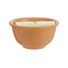 Bougie citronnelle dans son vasque coloris marron en cire Estivade Denis & Fils - Ø 14 x 7,5 cm