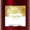 Bougie cylindrique coloris rouge métal L’Atelier Denis – Ø 6,8 x H 14,5 cm
