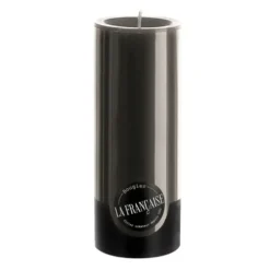 Bougie cylindrique teintée masse coloris noir Bougies La Française - Ø 8 x H 20 cm