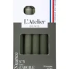 Bougie de ménage 17 cm gris argile L’Atelier de Denis - Le pack de 4