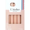Bougie de ménage 17 cm rose L’Atelier de Denis - Le pack de 4