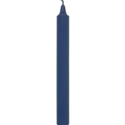 Bougie droite teintée dans la masse bleue L’Atelier de Denis - Ø 2,1 x H 20 cm
