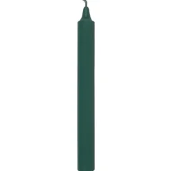 Bougie droite teintée dans la masse vert sapin L’Atelier de Denis - Ø 2,1 x H 20 cm