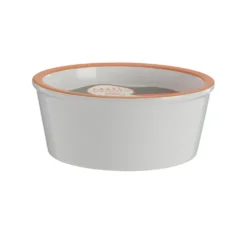 Bougie en cire blanche dans coupelle terracotta Estivade - Ø 12 cm