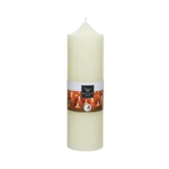 Bougie en cire ivoire H 25 x Ø 7,5 cm