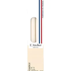 Bougie flambeau 25 cm ivoire L’Atelier de Denis - Le pack de 4