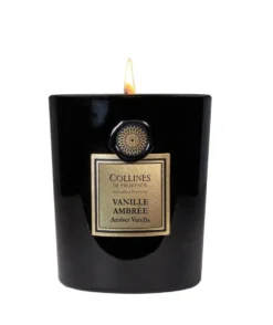 Bougie parfumée Collines de Provence collection Fleurs & Écorces senteur Vanille ambrée - 360 g