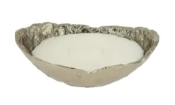 Bougie parfumée 2 mèches dans coupelle dorée Olympe - 300 g