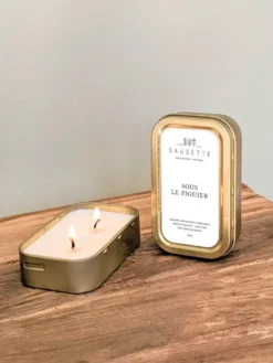 Bougie parfumée 2 mèches Les P’tites Saugettes senteur Sous le figuier - 60 g