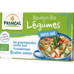 Bouillon de légumes sans sel en cube - 72 gr
