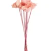 Bouquet de 8 roses artificielles bombay coloris rose - Ø 8 cm x 40 cm