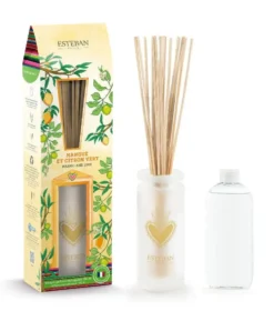 Bouquet parfumé avec sa recharge senteur mangue et citron vert Esteban - 100 ml