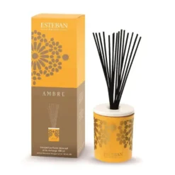 Bouquet parfumé déco et sa recharge Ambre Esteban - 100 ml