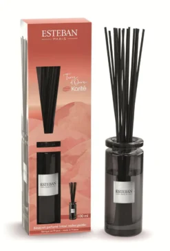 Bouquet parfumé initial avec sa recharge senteur terre d'ocre karité Esteban - 100 ml