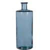 Bouteille en verre bleu Guan - Ø 15 x H 40 cm