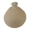 Bouteille en verre recyclé beige effet sablé - Ø 31,5 x H 32 cm