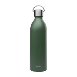 Bouteille isotherme en inox recyclé Qwetch Active Matt kaki - 1 L