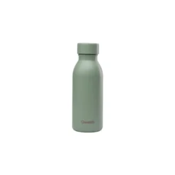 Bouteille isotherme en inox recyclé Qwetch Icon Matt vert tilleul - 350 ml