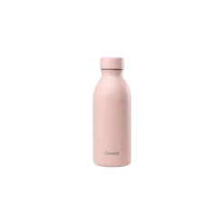 Bouteille isotherme en inox recyclé Qwetch Icon Matt rose pastel - 500 ml