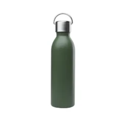 Bouteille isotherme en inox recyclé Qwetch Active Matt kaki - 600 ml