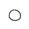Bracelet obsidienne dorée 6mm
